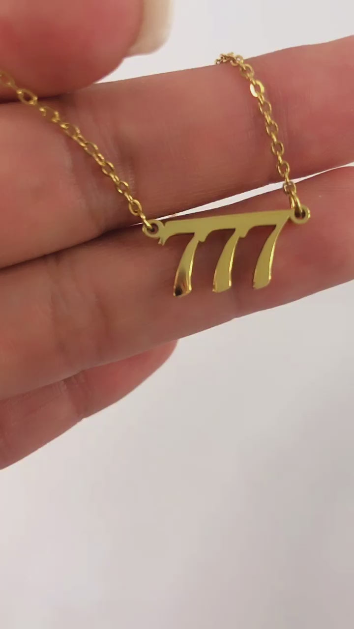 7 Angel Number. Necklace